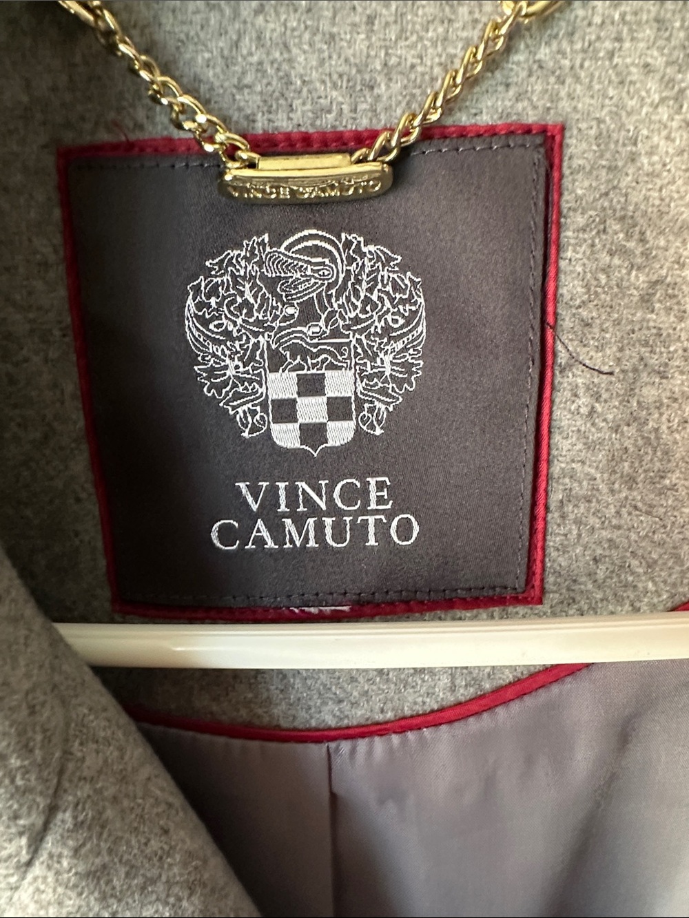 Vince Camuto Men's Double-Breasted Pea Coat in Light Gray - Picture 2 of 2